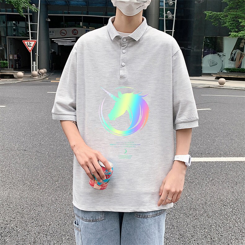 PL57138-P35翻领短袖polo衫男大码胖子半袖t恤男有领保罗衫模特,男装Polo衫,电商A040