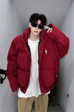 405A美式高街个性金属设计印花满天星棉服MY24912-特批85控158，男装棉衣，星座405A