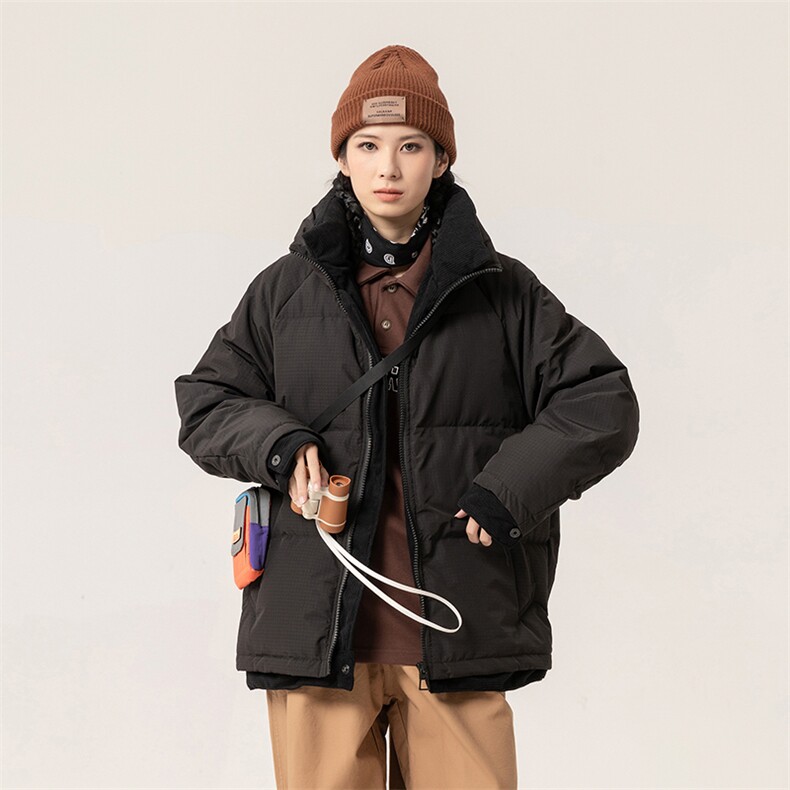 新标白鸭绒简约休闲立领外套纯色加厚羽绒服ESY0221-P205,男装羽绒服,电商B306