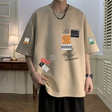 麂皮绒短袖t恤男大码半袖男JD82121-P25，男装T恤，电商A040