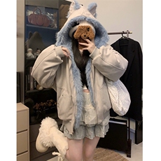 DD77-p145美式毛毛座山雕外套，女装短外套，电商B323A