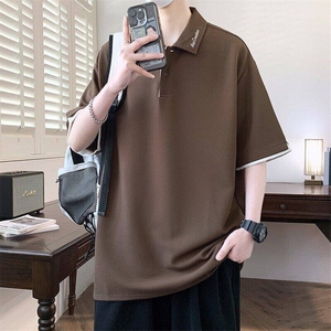 25069-特P50 夏季休闲时尚T恤男短袖打底衫青少年翻领短袖polo衫图片