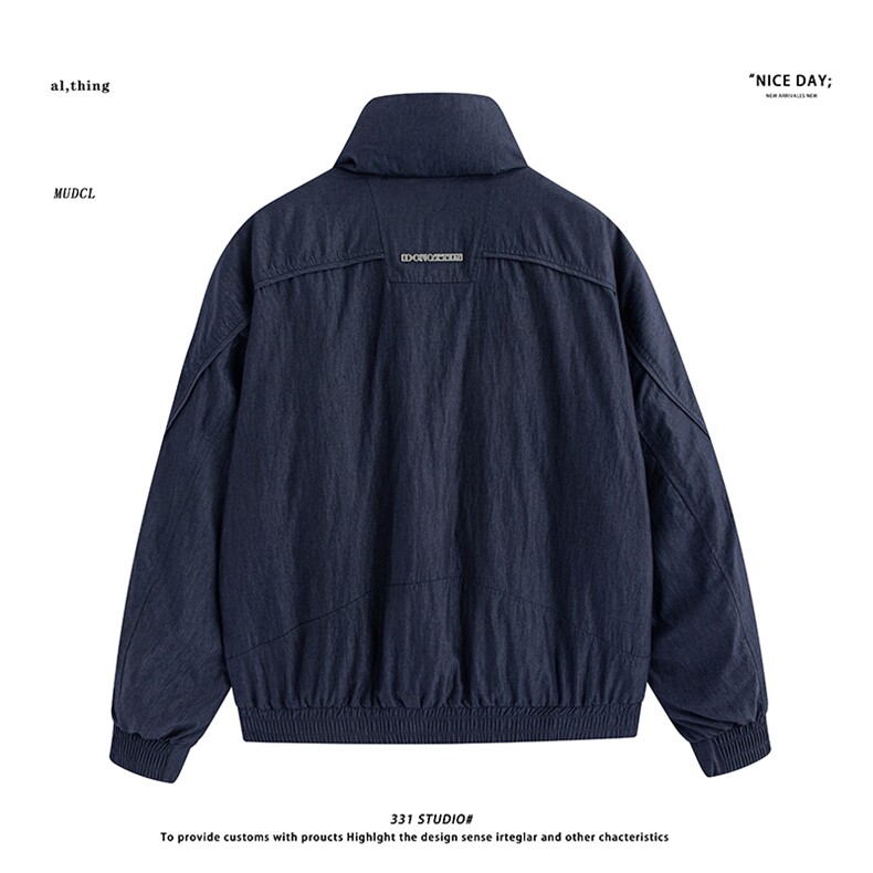 平铺~新标90白鸭绒2025冬季美式立领羽绒服外套E119/P258,男装羽绒服,电商B331