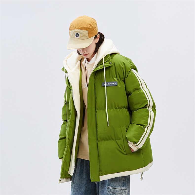 潮牌无影墙新款织带连帽棉服潮流保暖棉衣M082-P100控139,男装棉衣,星座717