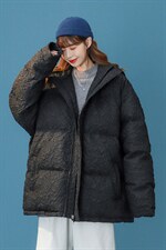 2025年冬季新款棉衣大码压皱连帽棉袄棉服 A071-M12-P125图片