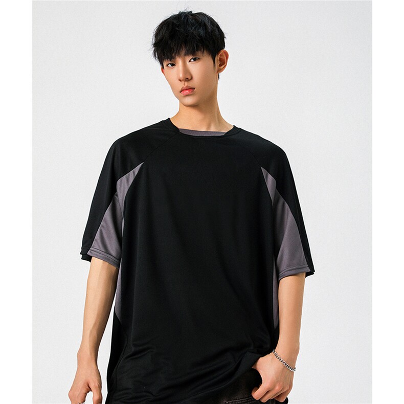 1可二开速干运动美式篮球街头大码M-5XL短袖T恤男DX78017P45控75,男装T恤,星座226-2