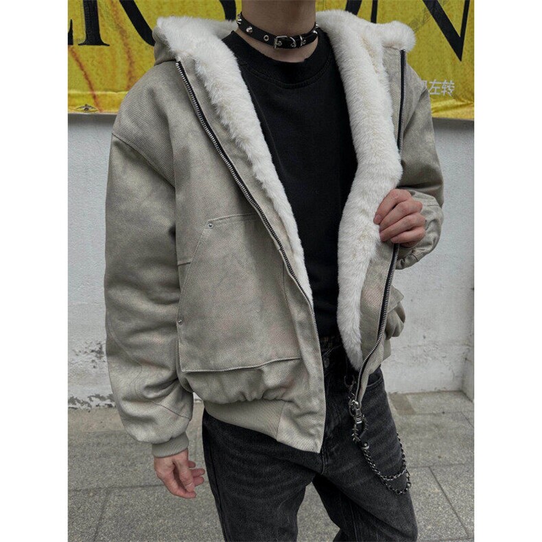 复古宽松加厚保暖座山雕棉衣外套M6109-P128,男装夹克,星座1109-4