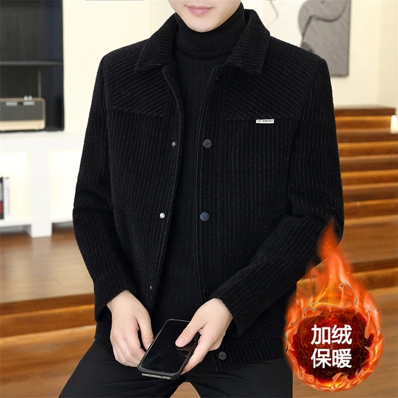 直播秋冬男士翻领商务休闲毛呢大衣短款夹克外套D21P145控238,男装毛呢大衣,电商B226