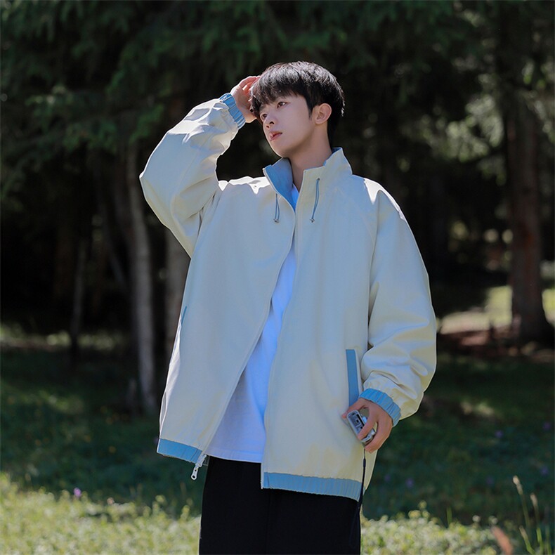 815A-MJ79072-65特两面穿拼接外套夹克潮牌冲锋衣服男模,男装夹克,星座815A
