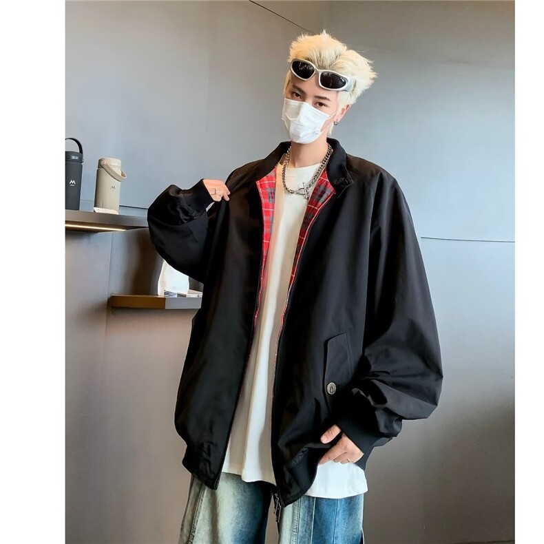 秋季外穿复古工装棒球服夹克男装立领高级美式飞行员外套8506/P65,男装夹克,星座506
