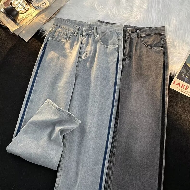 美式牛仔裤男春秋新款休闲直筒裤NT745P40图片