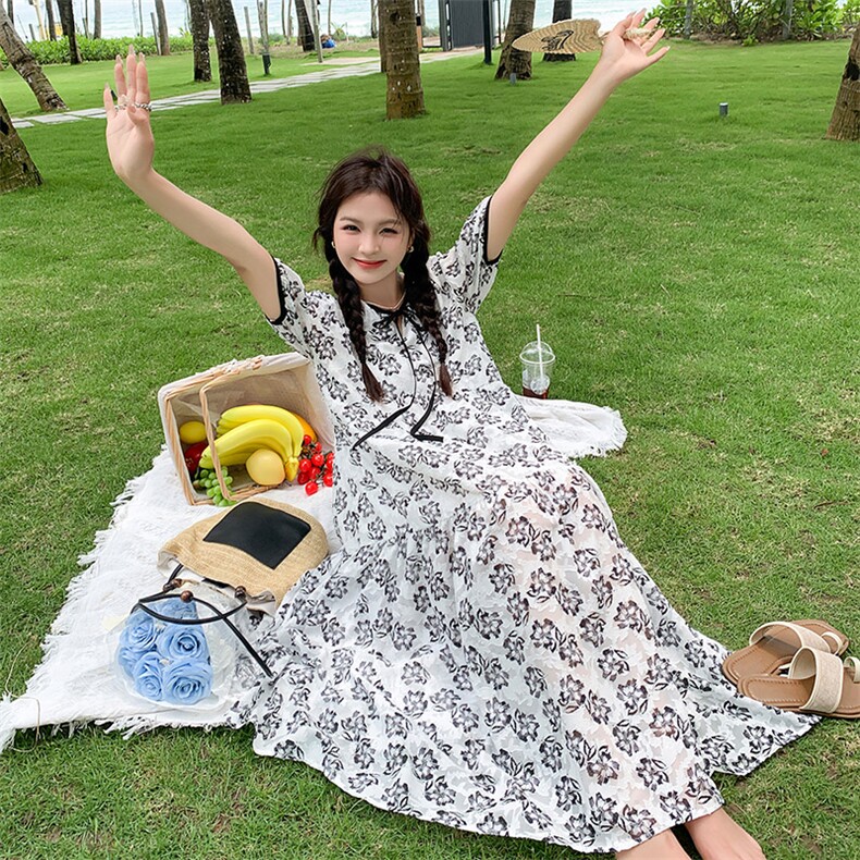 新款，碎花连衣裙B081-4718-P125-K188,女装连衣裙,浙宝276（原081）