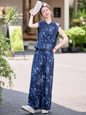 通勤气质无袖西装马甲短裤两件套女2025夏新款大方得体穿搭一整套，女装套装/套裙，众宇琦