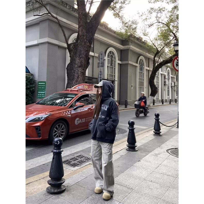 2025美式微喇叭工装牛仔裤男款拼接高级设计感裤子NZ1354,男装牛仔裤,星座516A