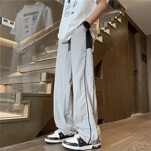 抖音品质夏季新款潮流运动拼色宽松休闲裤B315-K24209-特p35控68图片