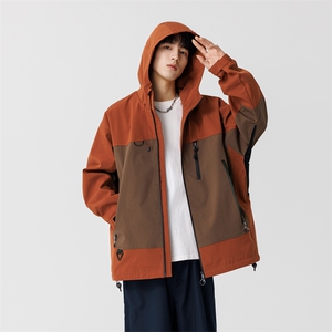 中性风现货三防户外夹克男连帽冲锋衣外套DSA157B-J129-P60图片