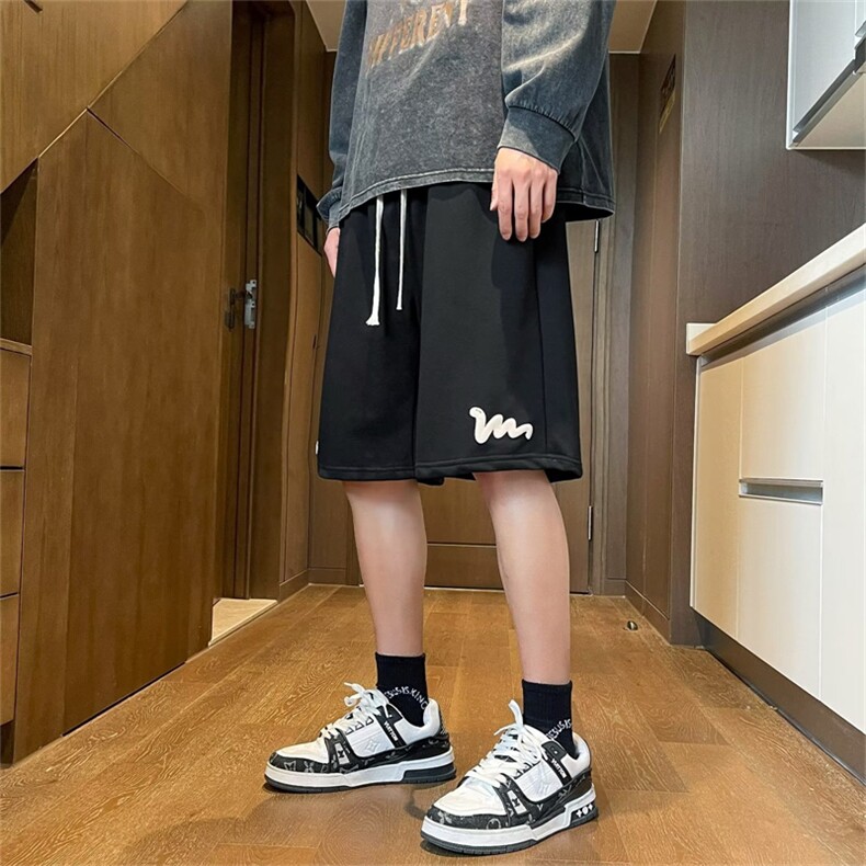 夏季宽松百搭运动五分裤港风男士短裤潮牌情侣休闲裤子男HX55-P25,男装休闲裤,星座1008