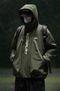 冲锋户外防水棉服 DT2263-TP125 控价168 冬季潮牌印花男棉衣外套图片