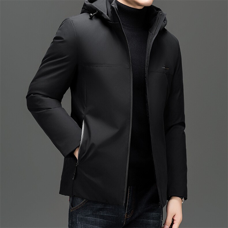 中老年冬季新款羽绒棉服男加厚保暖中年短款时尚休闲连帽外套爸爸,男装棉衣,电商B212（原钱塘6029）