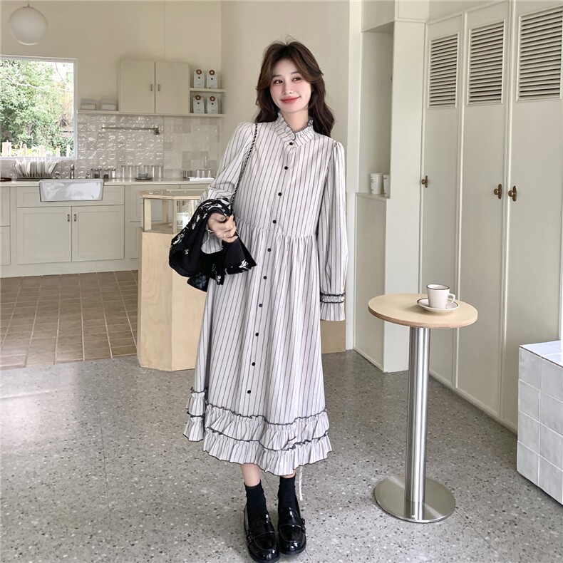 现货春季新款刺绣马甲条纹连衣裙套装26158P175K268,女装套装/套裙,2D035