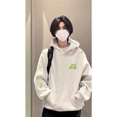 美式刺绣连帽卫衣小众设计感潮牌廓形男套头外套W3051，女装短外套，星座1116A（原606A-3）