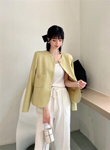 清透小香风外套图片