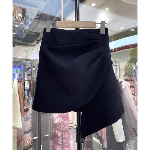 2021年秋季新品不规则时尚Ａ字裙显瘦百搭高腰短裙，其它，L·H·X