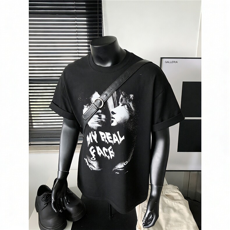 纯棉T恤设计感短袖原创小众运动T恤美式日系T1016-1T337P32K59，女装T恤，星座1016-1（原电商B408-1）