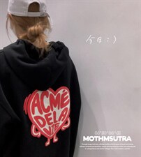 发泡连帽卫衣人，女装卫衣/绒衫，m.o