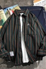 长袖衬衫男士青年条纹衬衣韩版潮流帅气秋季衫衣DS552T，男装衬衫，电商A102