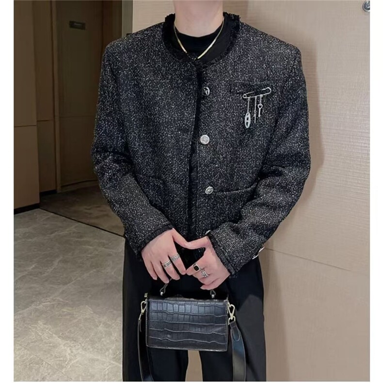 2025春秋痞帅外套男ins高街潮牌港风日系原宿风韩版潮流宽松夹克，男装夹克，星座1210-1