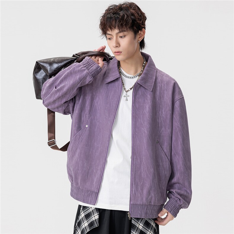 美式大码休闲夹克外套 8575-P75控159大码元图片