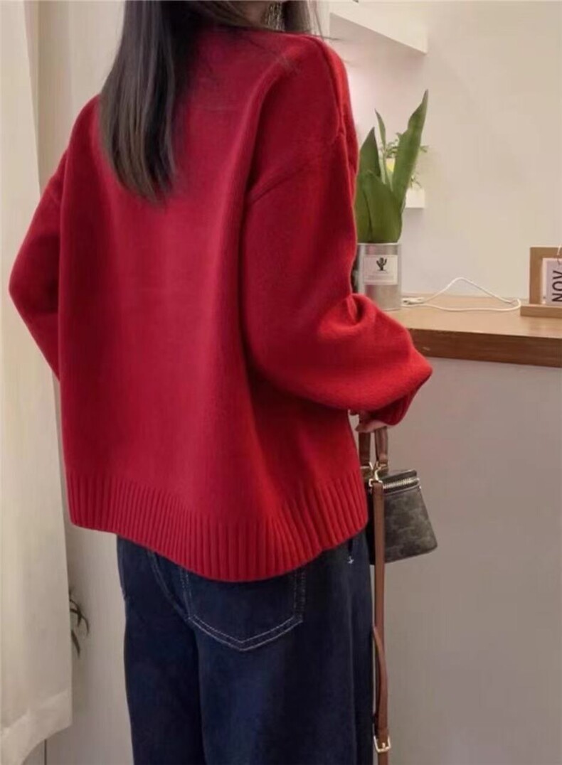 2025年秋季时尚百搭通勤简约休闲女士羊毛衫,女装羊毛衫,哲奥羊绒