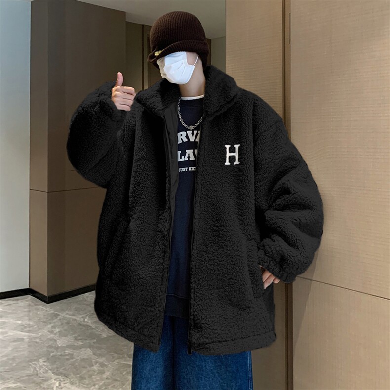 羊羔毛绒外套冬季夹克男韩版潮流上衣W090-P50,男装棉衣,星座308B-2