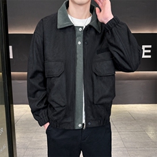 春款现货复古休闲工装夹克男士翻领宽松外套JK02656-P78，男装夹克，星座308B-2
