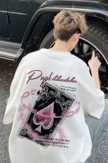 图案已注册夏季新款高街百搭短袖T恤男潮宽松半袖体恤衫D074/P25，男装T恤，电商B209