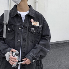 JH02-P52休闲牛仔外套男春秋款潮牌，男装工装外套，星座1503-1