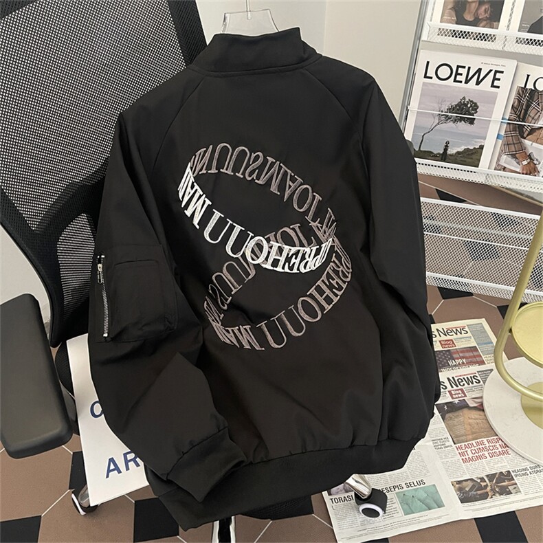 F70-P58春秋潮流宽松情侣棒球服美式复古潮牌休闲工装夹克外套,男装夹克,星座512-6