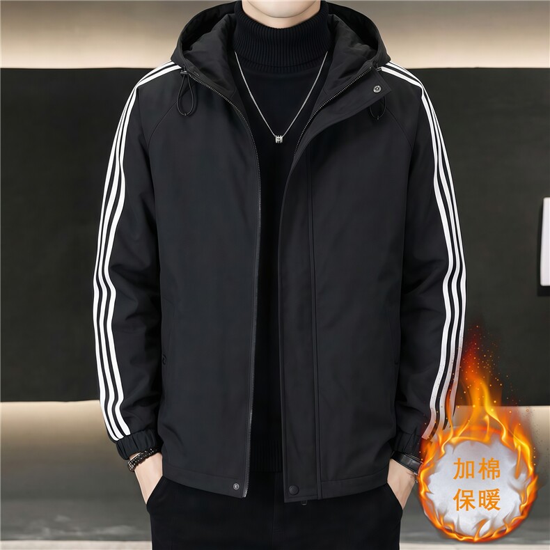 男士外套防风防水宽松连帽潮流男棉夹克户外上衣XZ1512-2601-P35，男装夹克，星座1512