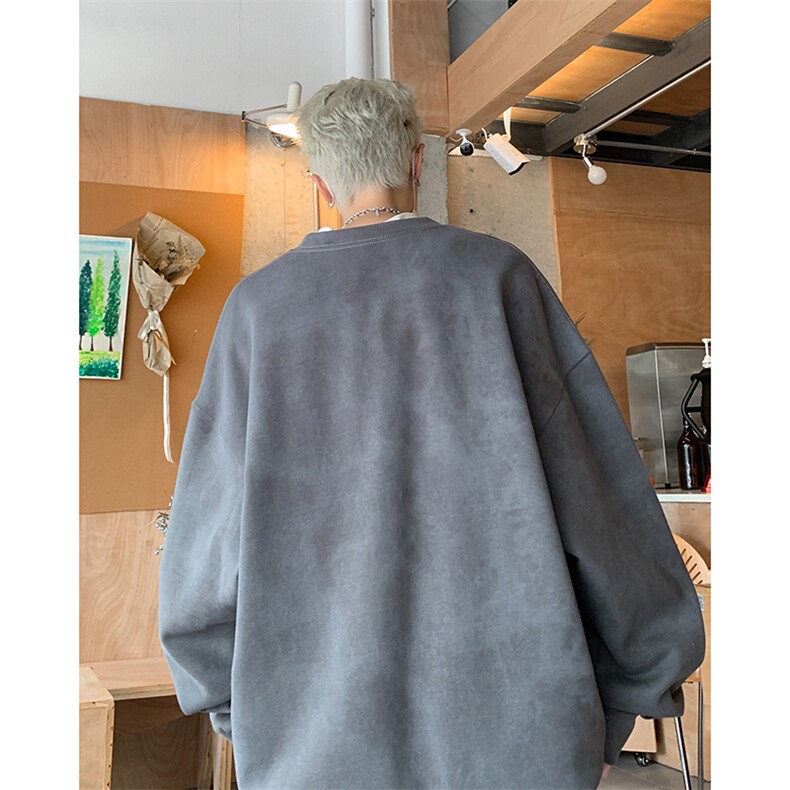 W6139P45控68脏脏扎染60棉圆领宽松设计卫衣,男装卫衣,电商B205