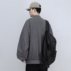 模特图新款麂皮绒飞行夹克男春秋美式复古工装618A-WT1019-P70，男装夹克，星座914-4