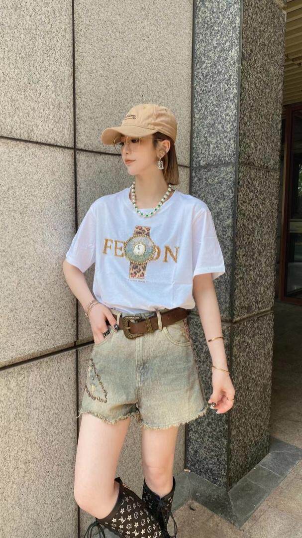 重工手表T恤，女装T恤，柚格