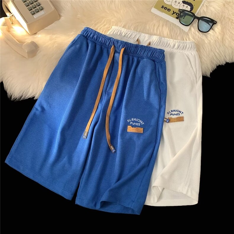 运动裤潮气质潮流五分裤青春流行男时尚潮牌宽松型直筒夏季休闲裤，男装休闲裤，四季星座218-1