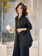 【春季女装新款】大量现货皮衣衬衫外套P115-K180，女装皮衣，简古