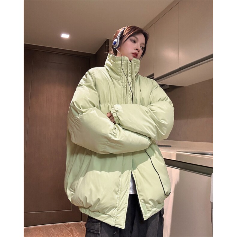 中性冬季跑量款宽松加厚纯色棉衣潮休闲保暖外套XZ811A-MF988-P90,男装棉衣,星座811A