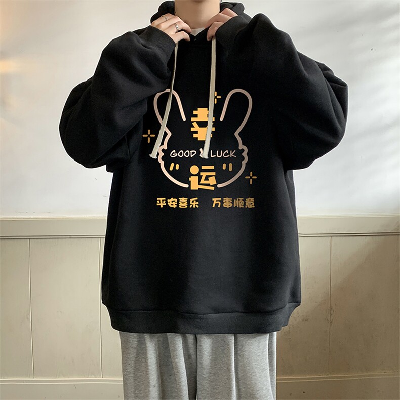 纯棉连帽卫衣男大码运动帽衫宽松薄WY2297-P35图片