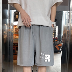 冰丝短裤男士大码宽松休闲五分裤男运动中裤MK37369-P15，男装休闲裤，电商A040