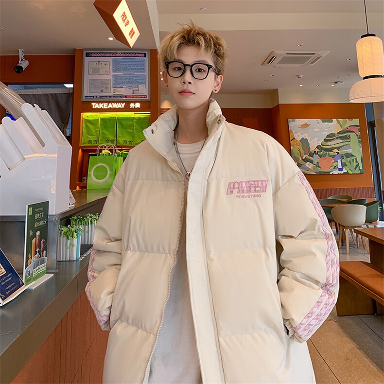 男新款刺绣休闲宽松棉服潮棉衣供抖音得物 MY670-P108控138图片