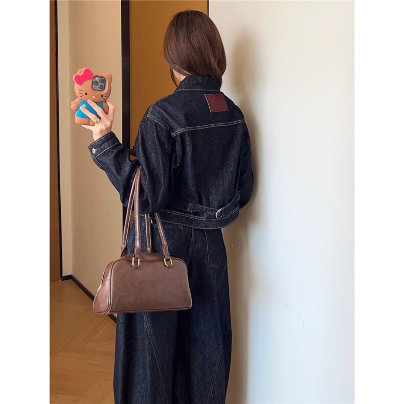 美式复古水洗牛仔外套女秋装新款百搭显瘦情侣上衣LF40100-P67,男装工装外套,星座1008