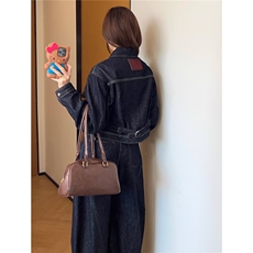 美式复古水洗牛仔外套女秋装新款百搭显瘦情侣上衣LF40100-P67，男装工装外套，星座1008